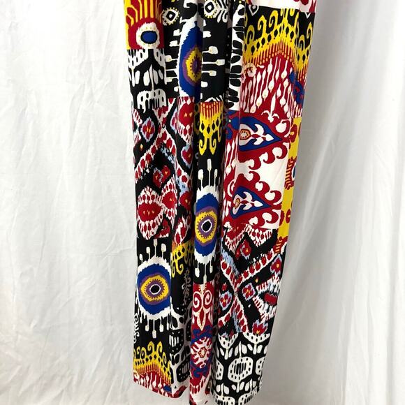 Muse Boston Proper Red Ikat Beaded Maxi Dress 10 - Picture 8 of 9